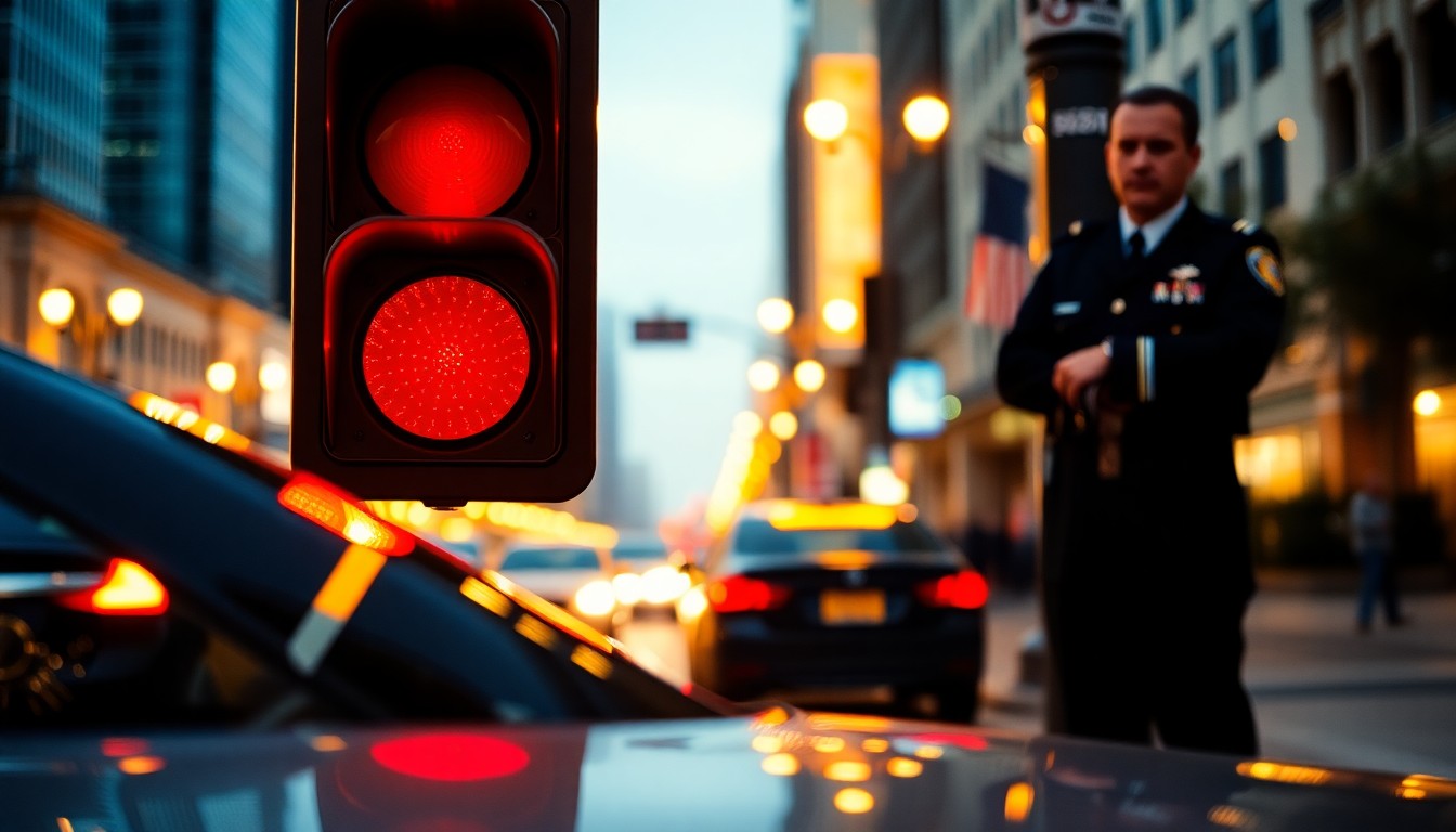 Griller un feu rouge : amende et points de permis